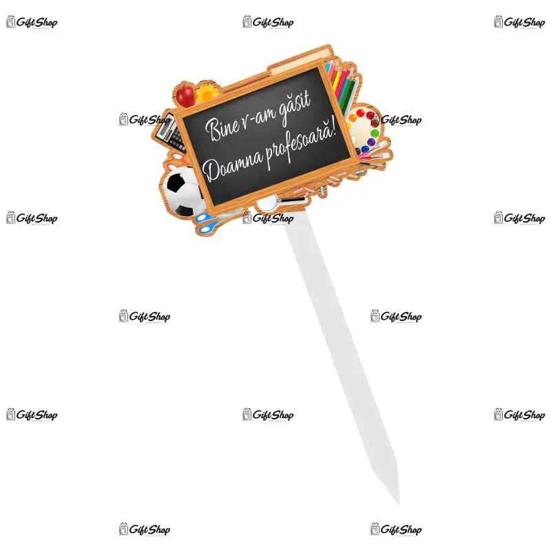 Bine v-am gasit in noul doamna profesoara, topper lemn, model a